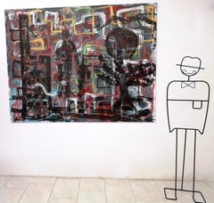 „Periferia“ von Enzio Wenk, 2019 – Acryl auf Leinwand, Neoexpressionismus, Landschaft
