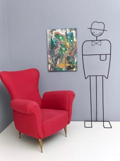 "Poder Bravo" by Enzio Wenk, 2020 - Mixed Media on Canvas, Neo-Expressionism