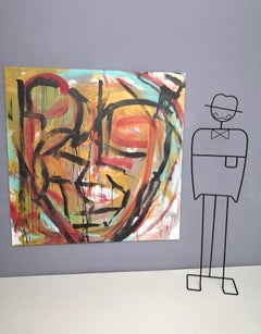 ""Senza Narrazione - 1 "" von Enzio Wenk, 2019 - Acryl-Emaille auf Leinwand