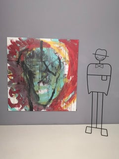 "Senza Narrazione - 2 " von Enzio Wenk, 2019 - Acryl-Email auf Leinwand