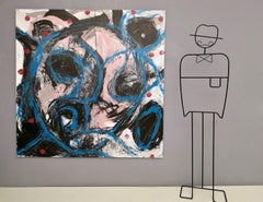 ""Senza Narrazione - 4 "" von Enzio Wenk, 2019 - Acryl-Emaille auf Leinwand