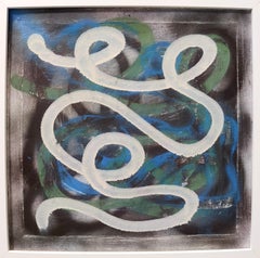« Street Scribble » d'Enzio Wenk, 2022, acrylique sur toile, néoexpressionnisme