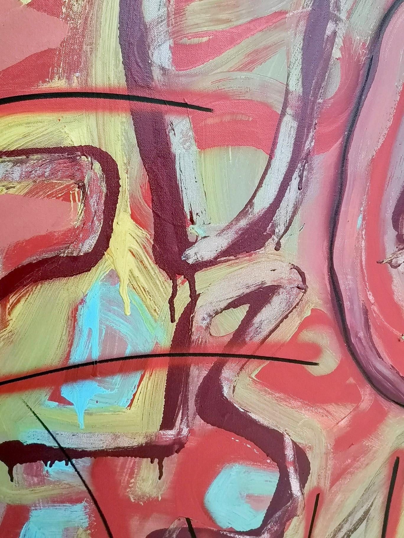 „Teschio Rosso“ von Enzio Wenk, Acryl auf Leinwand, Neoexpressionismus, 2019 im Angebot 9
