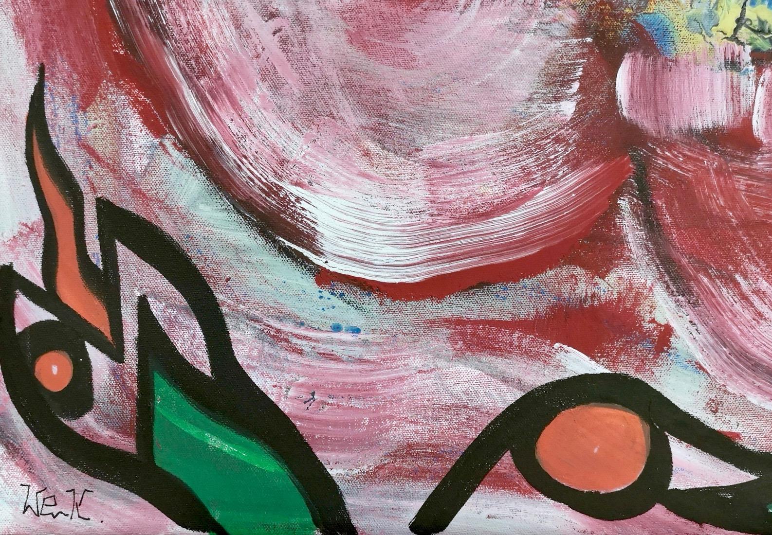 „Teschio Tropicale“ von Enzio Wenk, 2019 – Acryl auf Leinwand, Neoexpressionismus im Angebot 9