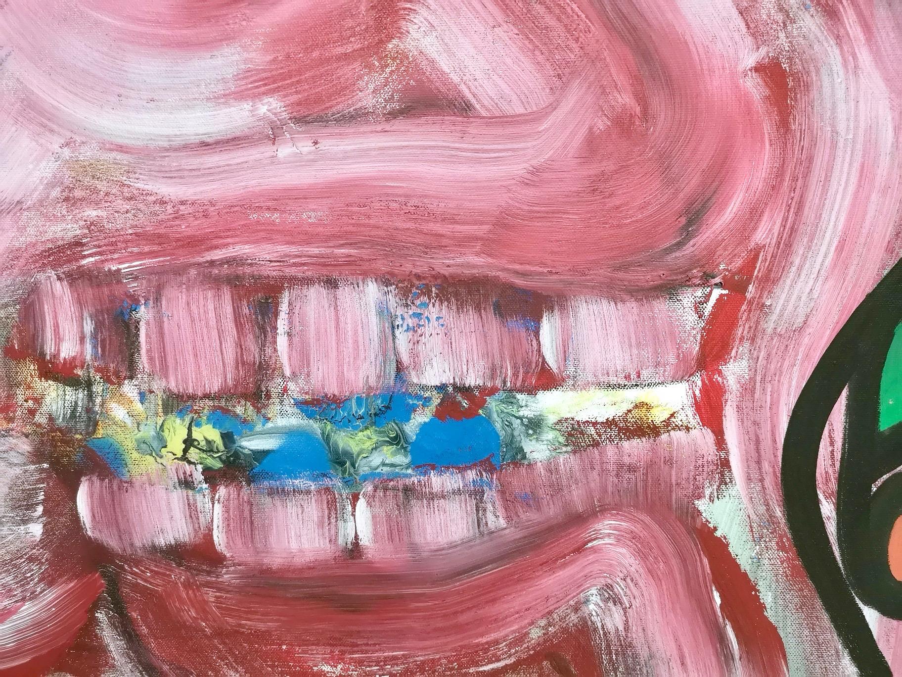 « Teschio Tropicale » d'Enzio Wenk, 2019 - Acrylique sur toile, néo-expressionnisme en vente 7