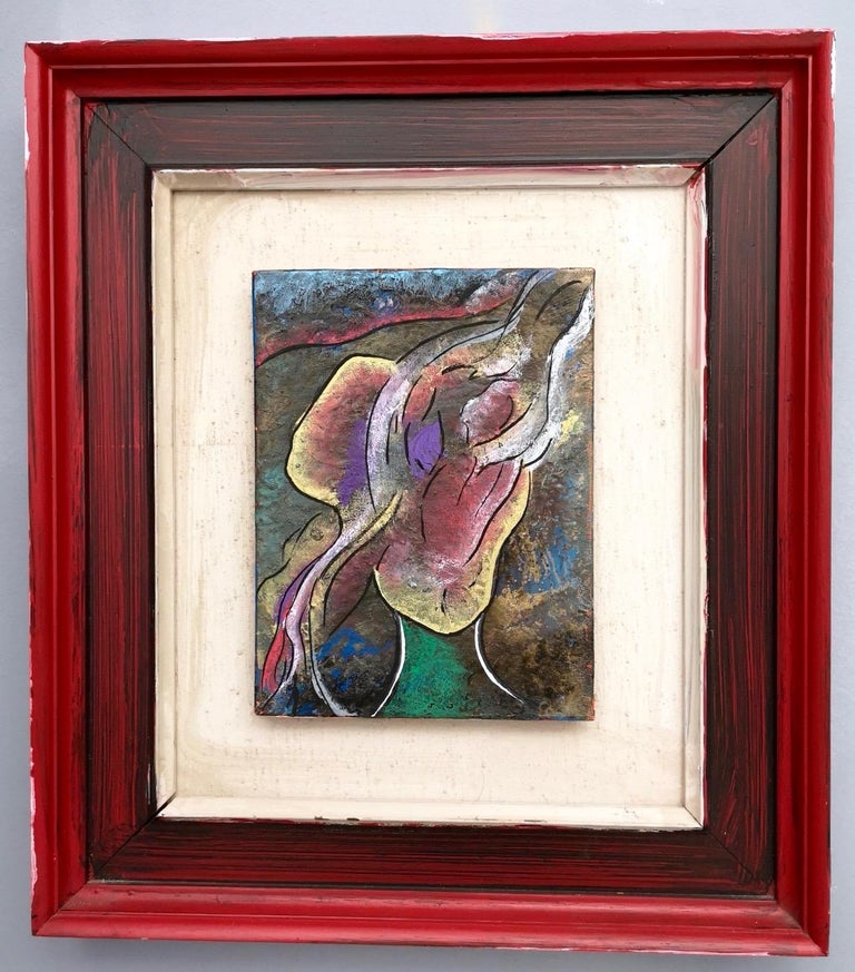 Enzio Wenk Testa By Enzio Wenk 2017 Acrylic On Canvas Board