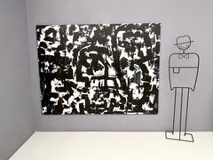 "Tre teste" di Enzio Wenk, 2019 - Pittura acrilica su tela, Neoespressionismo