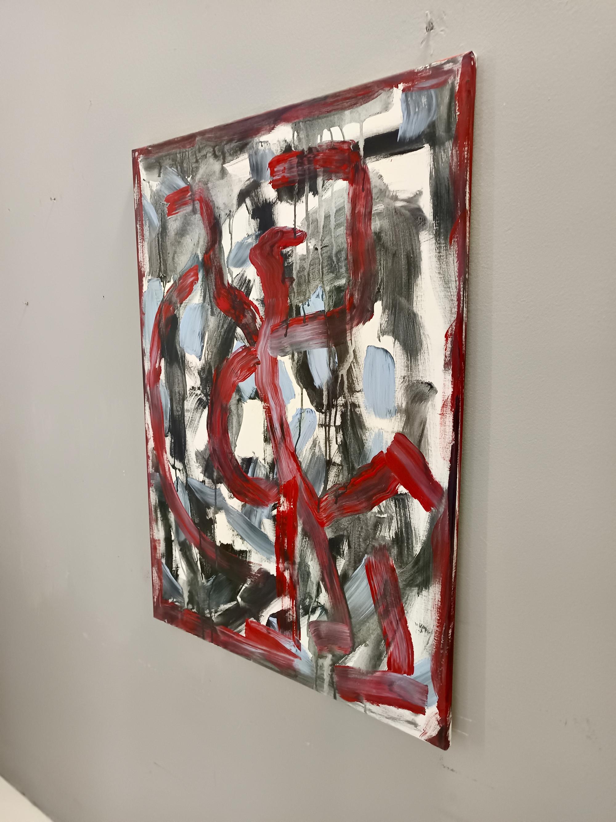 Pintura acrílica sobre lienzo. 