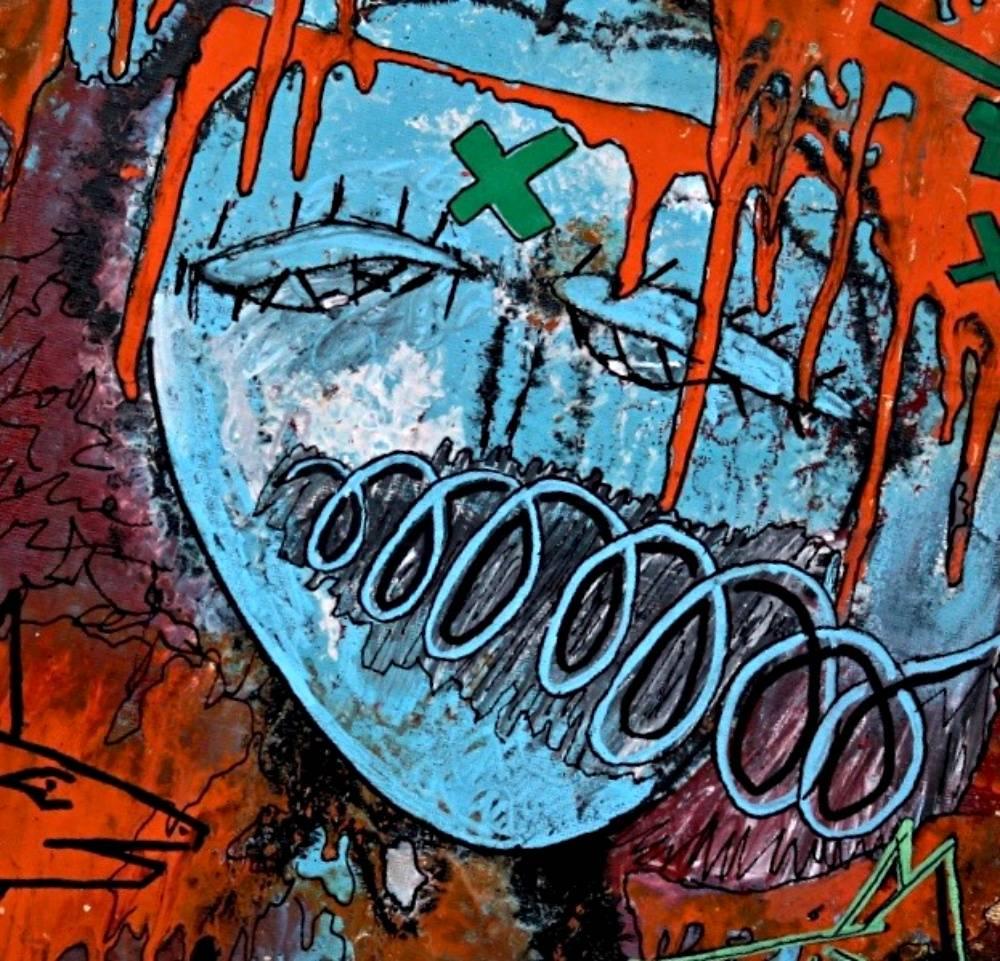 Senza titolo di Enzio Wenk, 2017 - Pittura acrilica su masonite, Espressionismo astratto in vendita 1