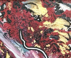 Senza titolo di Enzio Wenk, 2017 - Pittura acrilica su masonite, Espressionismo astratto