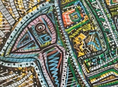 Untitled by Enzio Wenk, 2017 - Acrylic Paint on Masonite, Abstract Expressionism