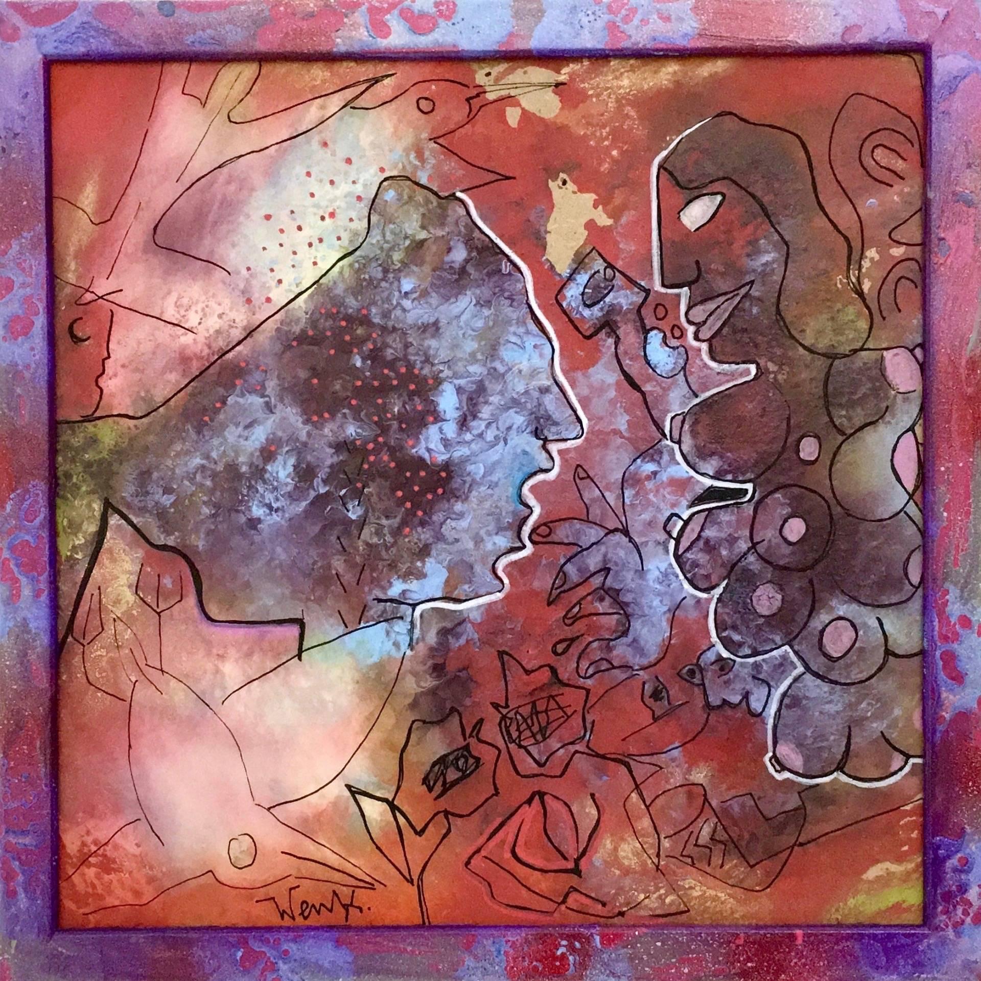 Pittura acrilica su masonite. 

