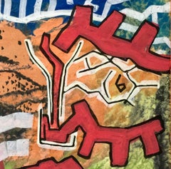 Sin título de Enzio Wenk, 2017 - Pintura acrílica sobre masonita, Expresionismo