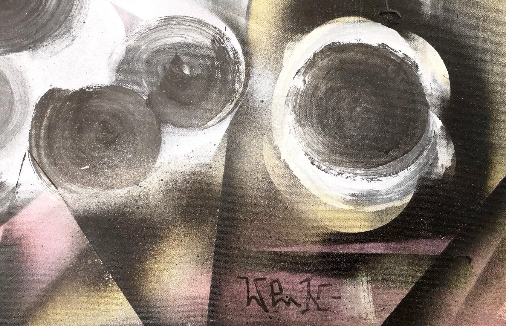Ohne Titel von Enzio Wenk, 2019 - Acryl und Ölfarbe auf Leinwand, Expressionismus im Angebot 10