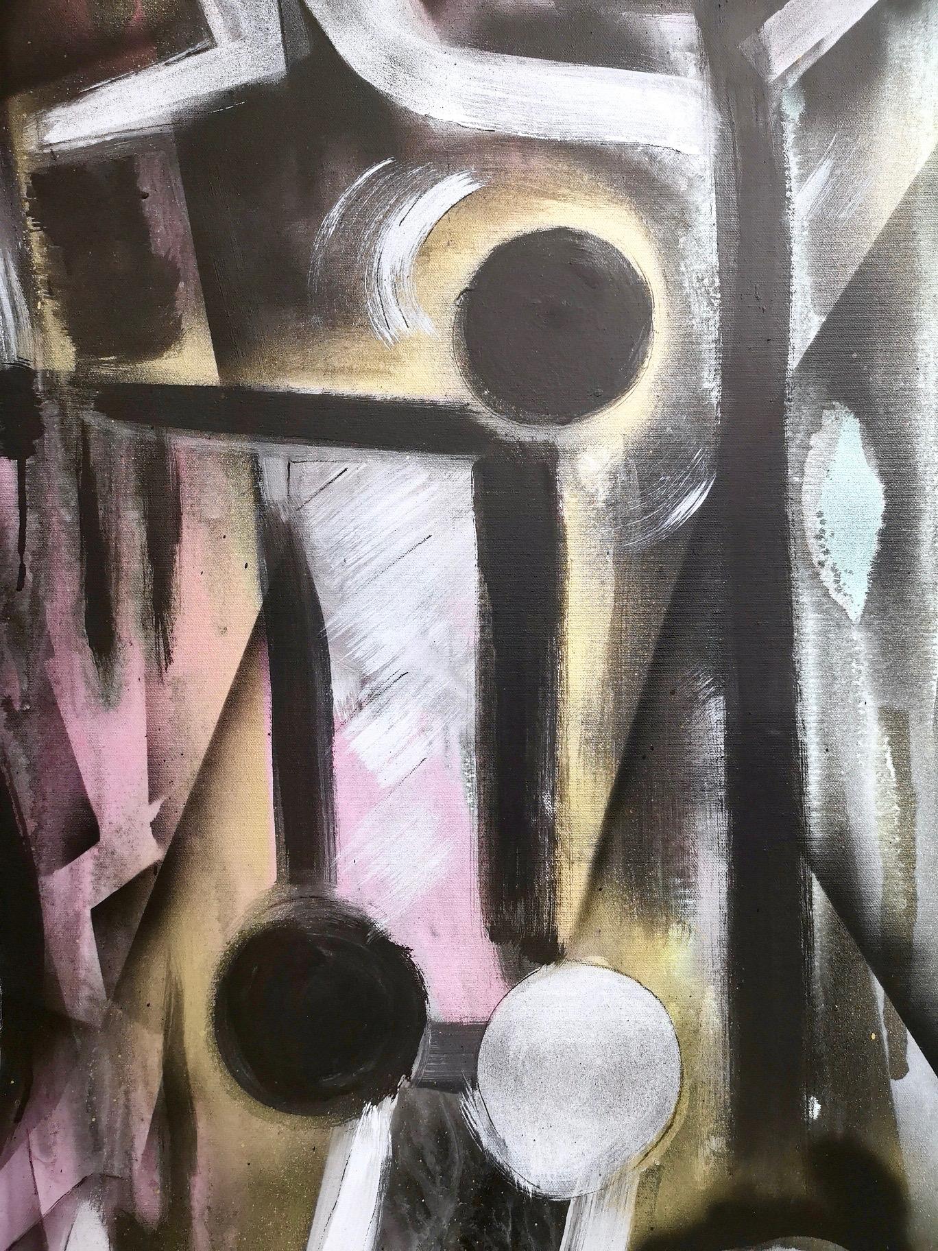 Ohne Titel von Enzio Wenk, 2019 - Acryl und Ölfarbe auf Leinwand, Expressionismus im Angebot 5