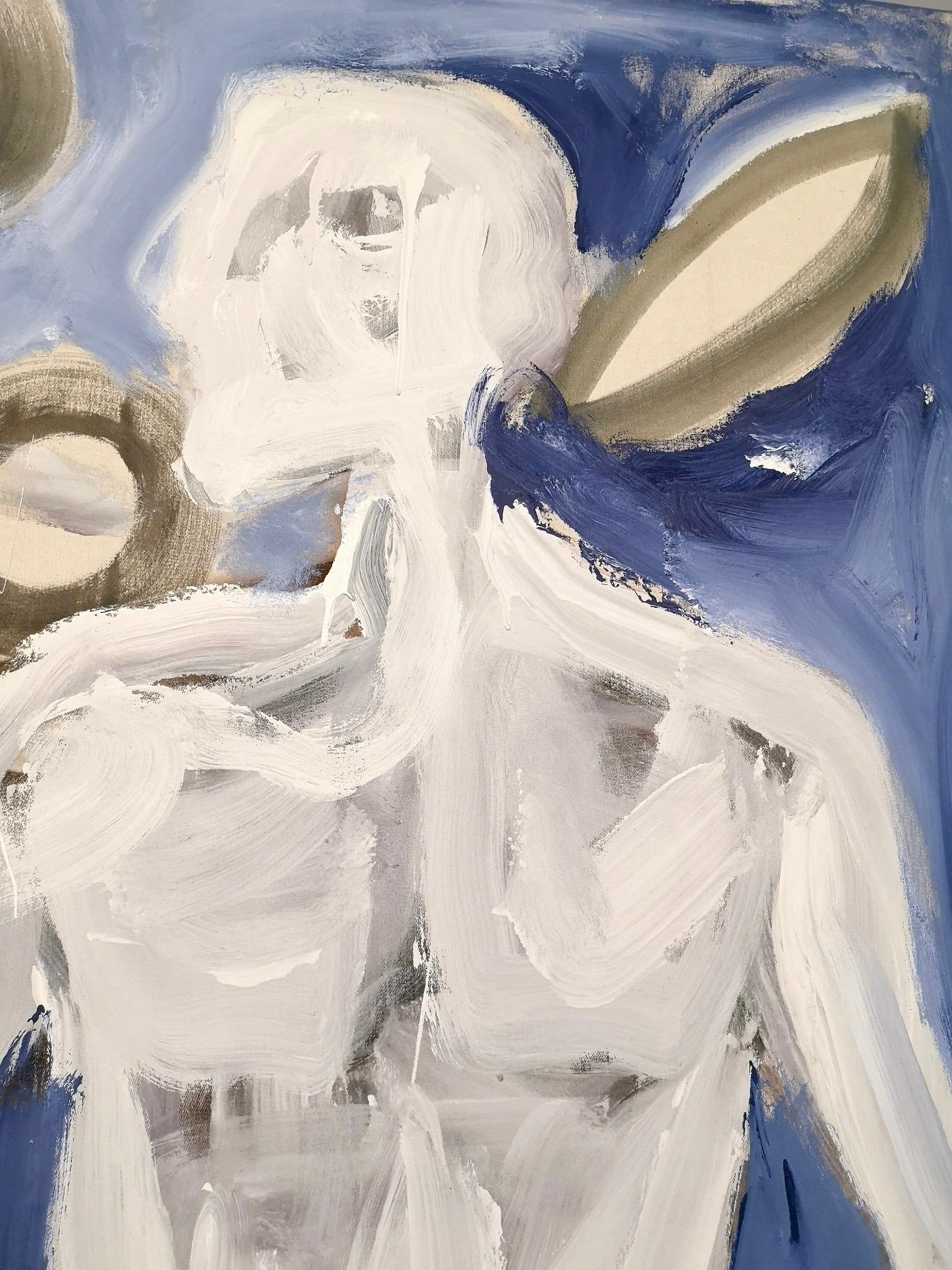 Ohne Titel von Enzio Wenk, 2019 – Acryl auf Leinwand, Diptychon, Neoexpressionismus im Angebot 11