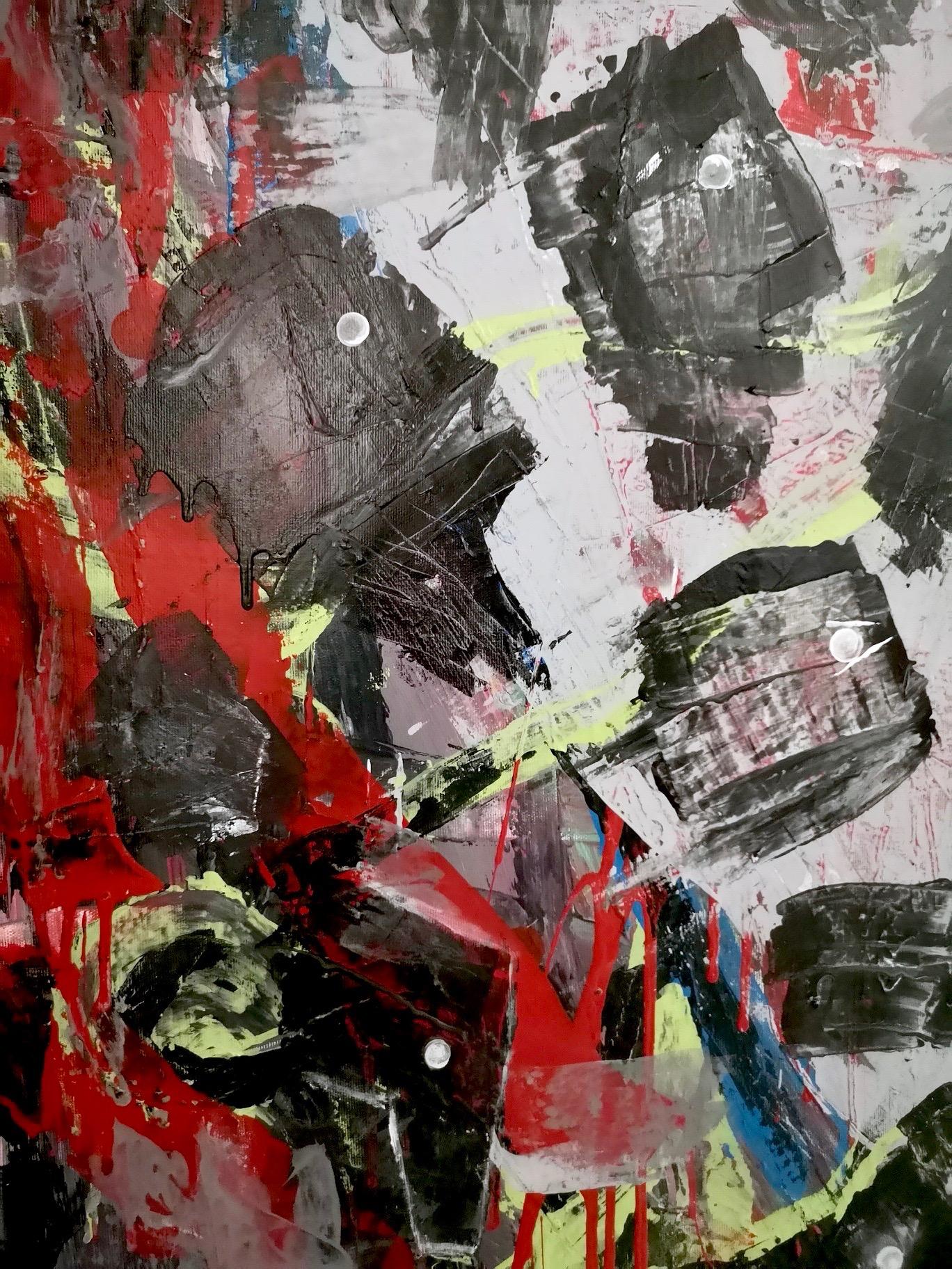 Senza titolo di Enzio Wenk, 2019 - Pittura acrilica su tela, neo-espressionismo in vendita 9
