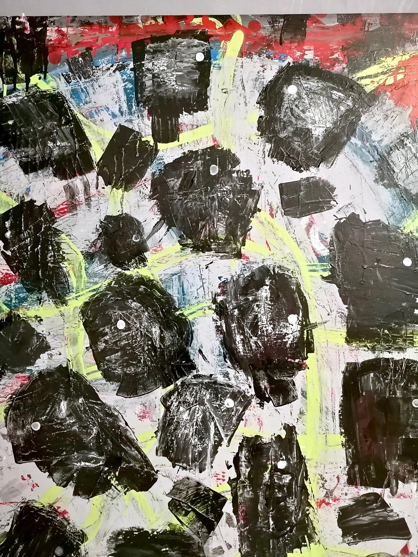 Senza titolo di Enzio Wenk, 2019 - Pittura acrilica su tela, neo-espressionismo in vendita 10