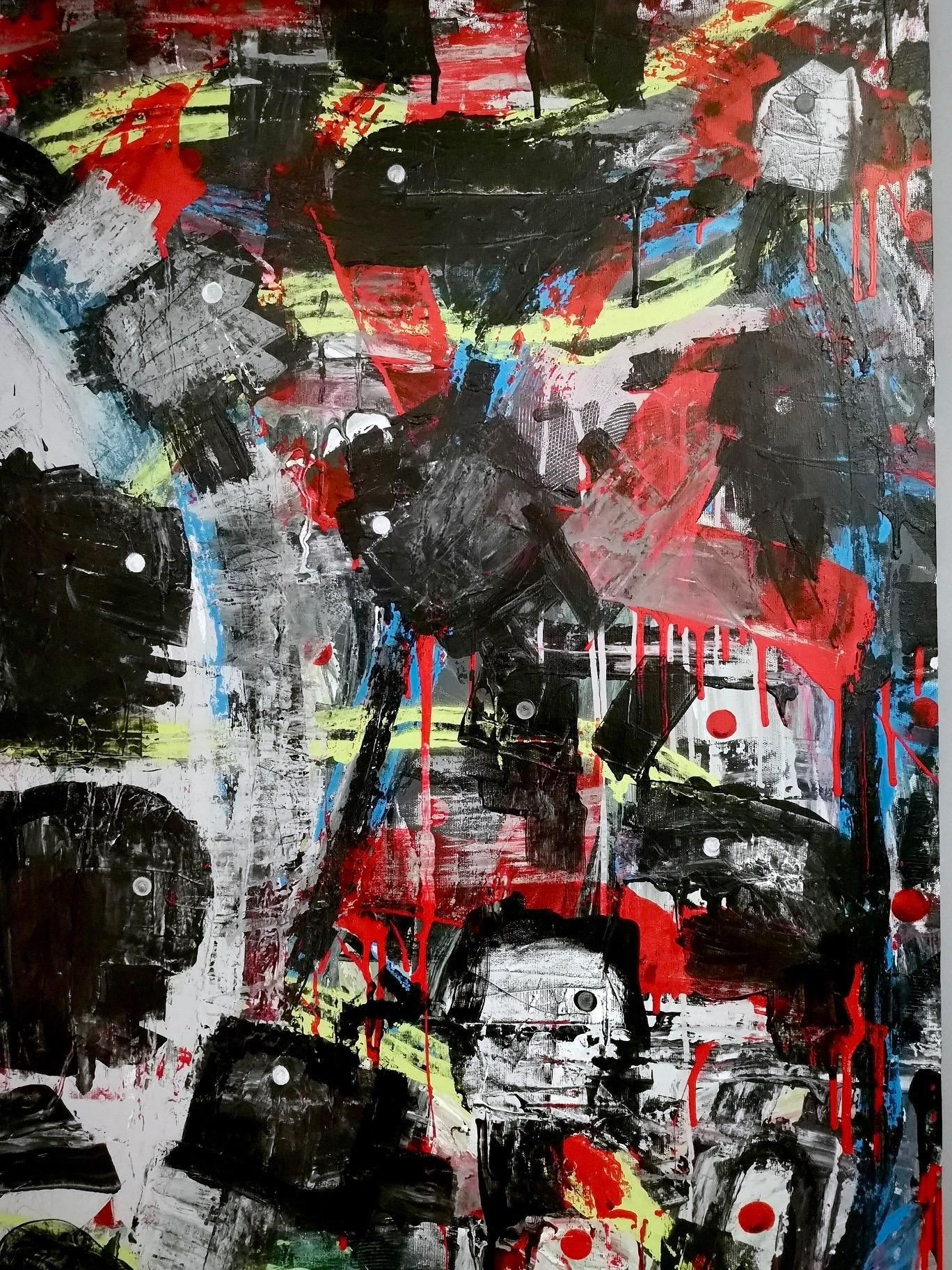 Senza titolo di Enzio Wenk, 2019 - Pittura acrilica su tela, neo-espressionismo in vendita 11