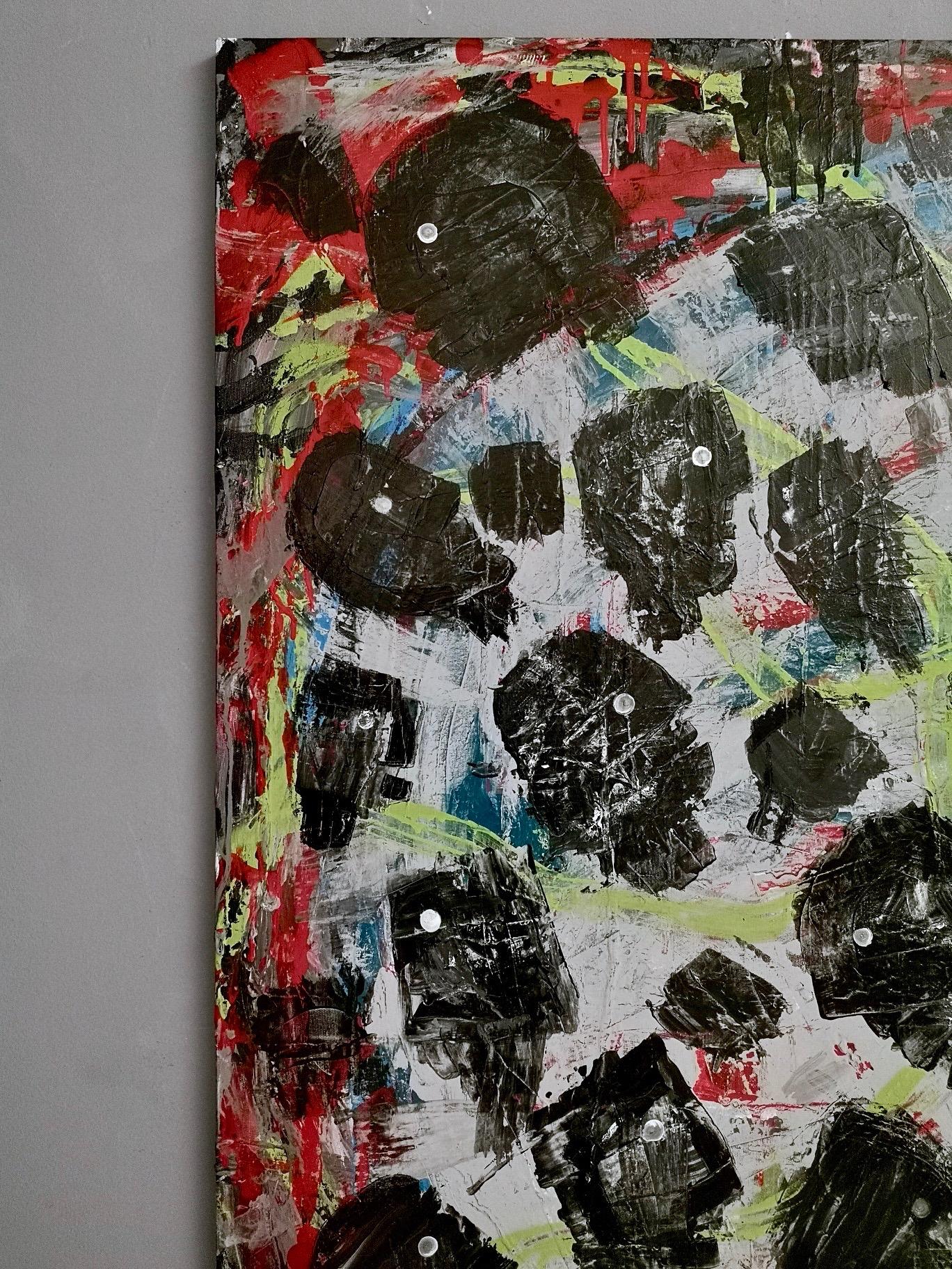 Senza titolo di Enzio Wenk, 2019 - Pittura acrilica su tela, neo-espressionismo in vendita 13