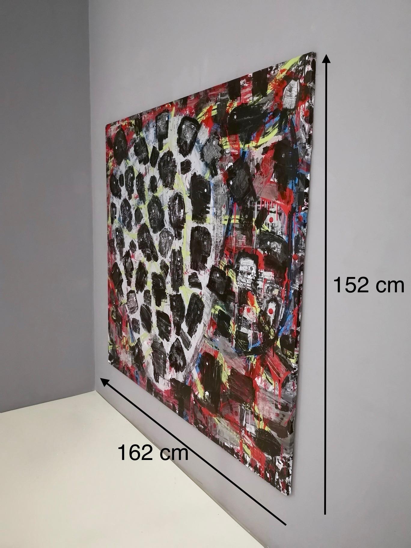 Senza titolo di Enzio Wenk, 2019 - Pittura acrilica su tela, neo-espressionismo in vendita 14