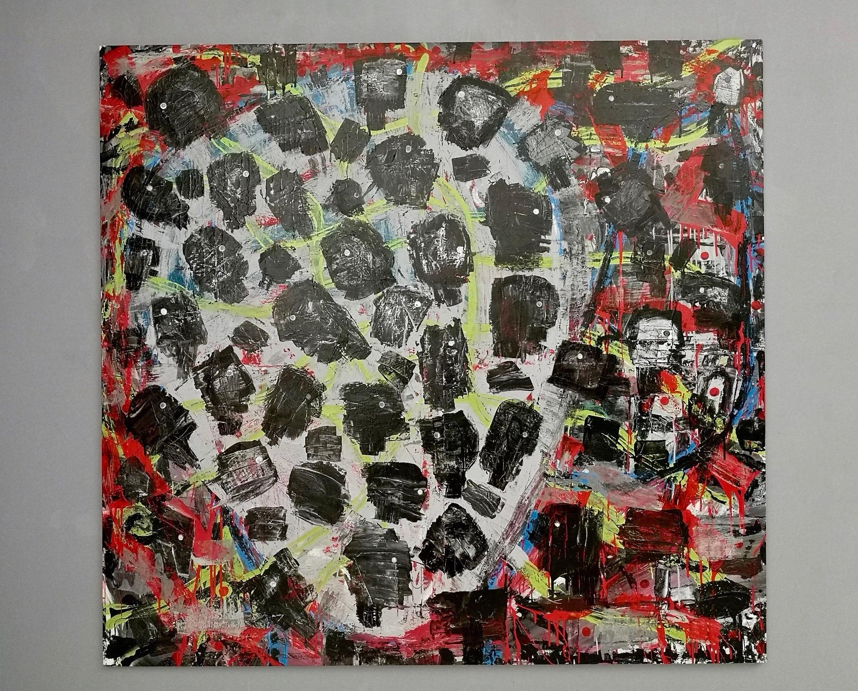 Senza titolo di Enzio Wenk, 2019 - Pittura acrilica su tela, neo-espressionismo in vendita 1