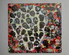 Senza titolo di Enzio Wenk, 2019 - Pittura acrilica su tela, neo-espressionismo