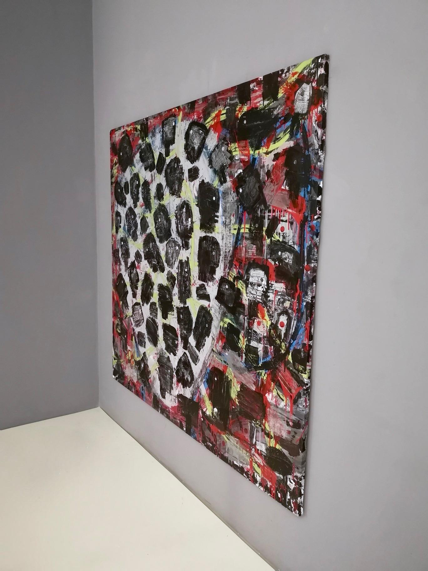 Senza titolo di Enzio Wenk, 2019 - Pittura acrilica su tela, neo-espressionismo in vendita 2