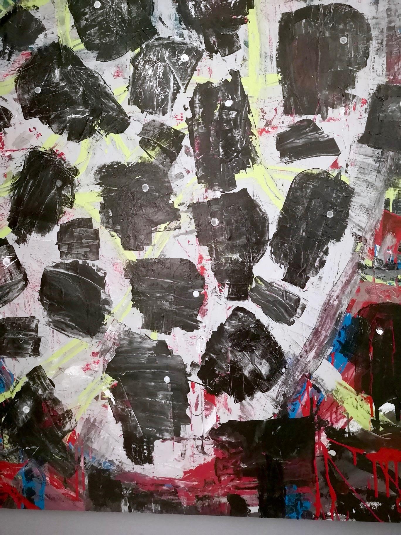 Senza titolo di Enzio Wenk, 2019 - Pittura acrilica su tela, neo-espressionismo in vendita 4