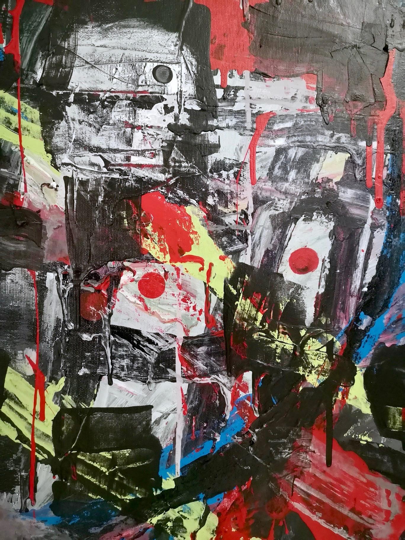 Senza titolo di Enzio Wenk, 2019 - Pittura acrilica su tela, neo-espressionismo in vendita 6