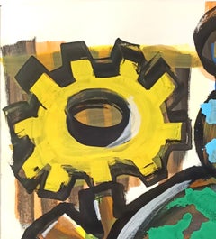 Untitled by Enzio Wenk, 2020-2021 -Acrylic on Paper, Abstract, NeoExpressionism