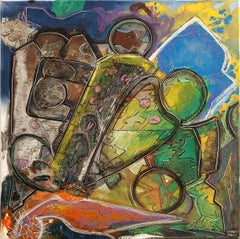 Sin título de Enzio Wenk, 2021 -Acrílico sobre lienzo, Abstracto, Neoexpresionismo