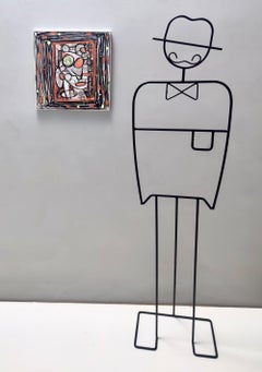 "Volto" de Enzio Wenk, 2022 - Técnica mixta sobre lienzo, Neoexpresionismo figurativo