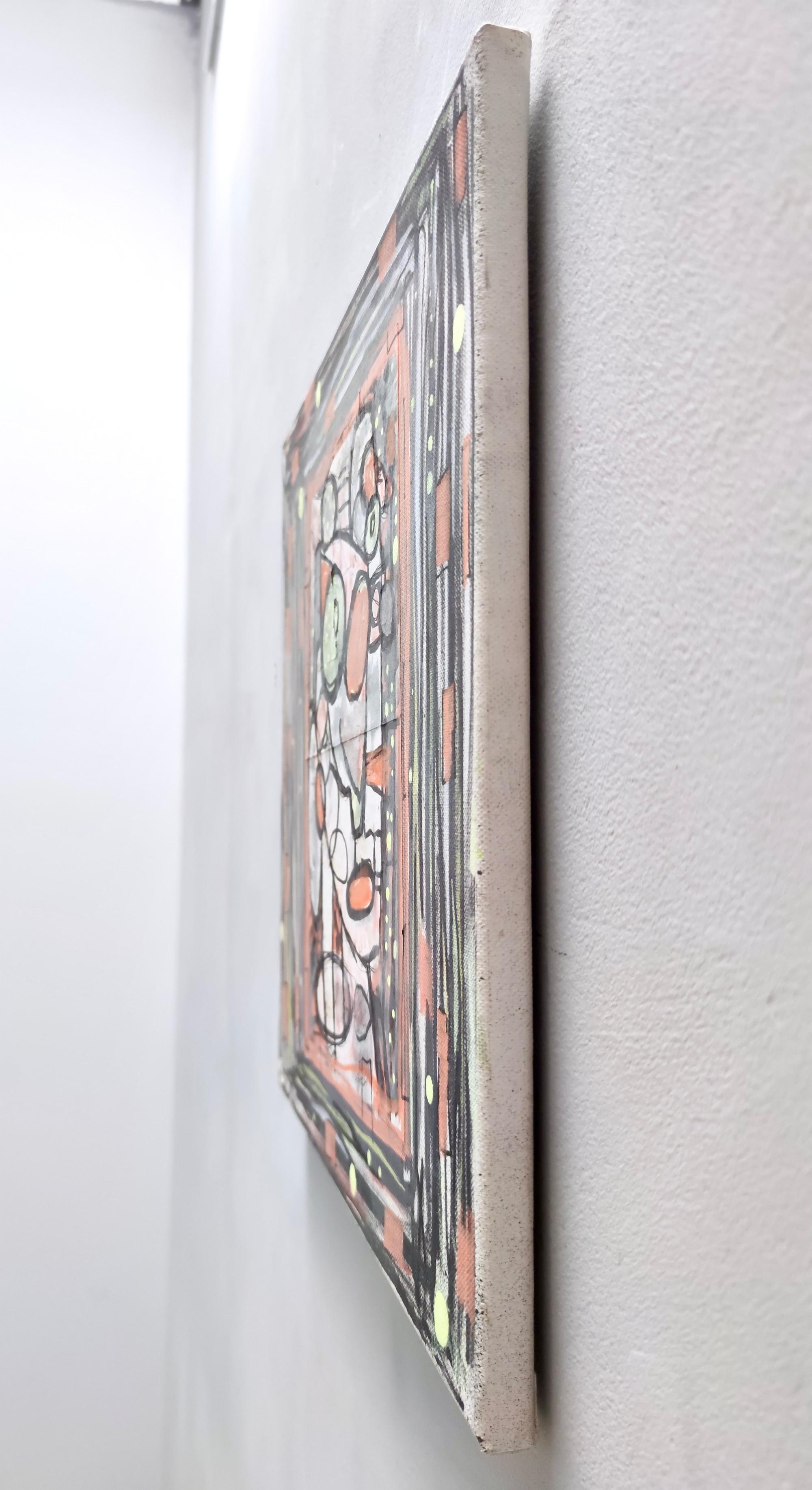 „Volto“ von Enzio Wenk, 2022 – Gemälde in Mischtechnik auf Leinwand, Figuratives Neoexpressionismus im Angebot 5