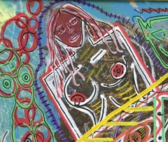 Untitled by Enzio Wenk, 2017 - Acrylic Paint on Masonite, Abstract Expressionism