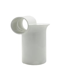 Enzo Bioli for Il Picchio White Ceramic Vase, Italy 1970