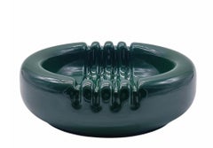 Enzo Bioli for Il Picchio Centrotavola in Green Ceramic, Italy 1960s