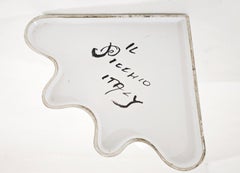 Enzo Bioli White Glazed Ceramic Umbrella Stand, Italy, 1970, Mid-Century
