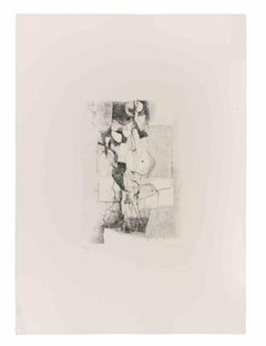 Abstract Composition - Etching by Enzo Brunori - 1977