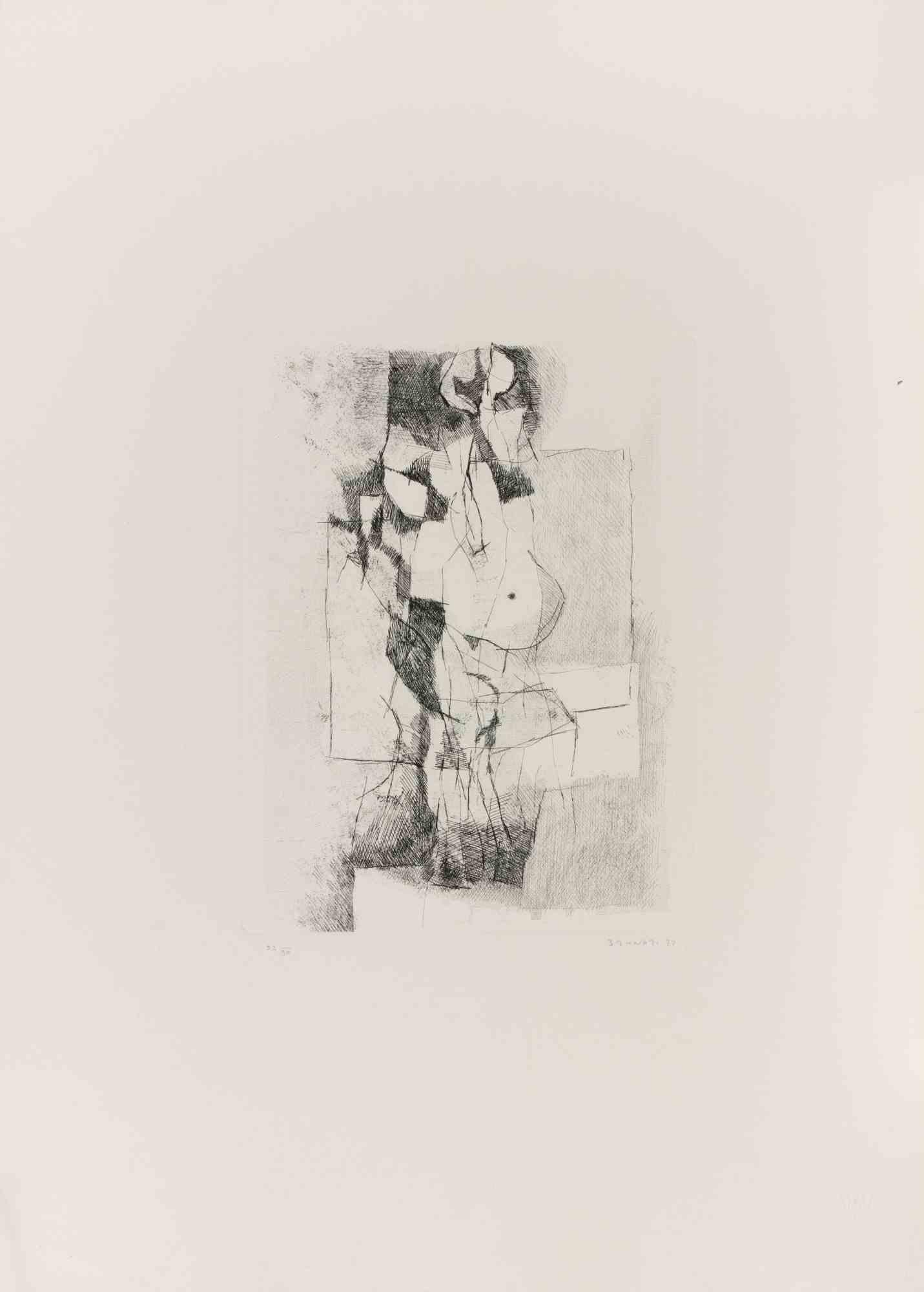 Etching and drypoint on paper.

Hand signed, numbered and dated in pencil.

Edition of 90.

Excellent condition.