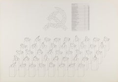 44 valutazioni, 1977, Lithografie, Design, Politica