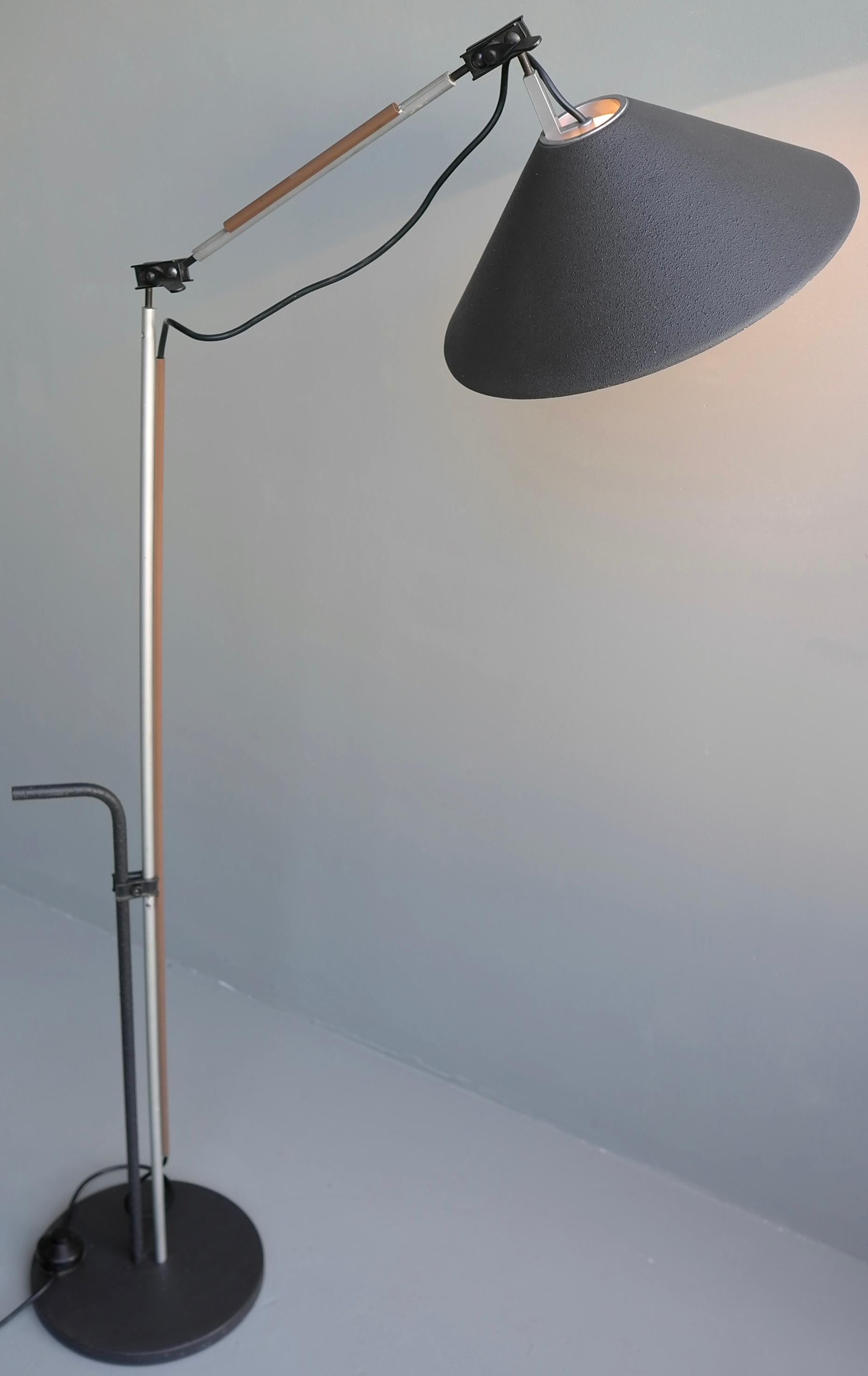 Italian Enzo Mari Adjustable Floor Lamp 