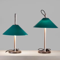 Enzo Mari Aggregato Lamps for Artemide mod. green tabletop, 1974