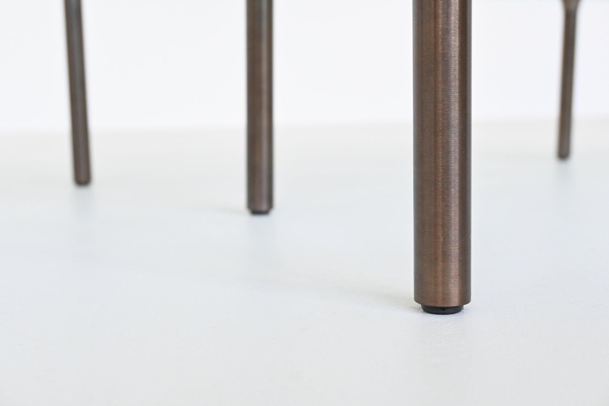 Enzo Mari “Ambo” pair of coffee tables glass Zanotta Italy 1987 8
