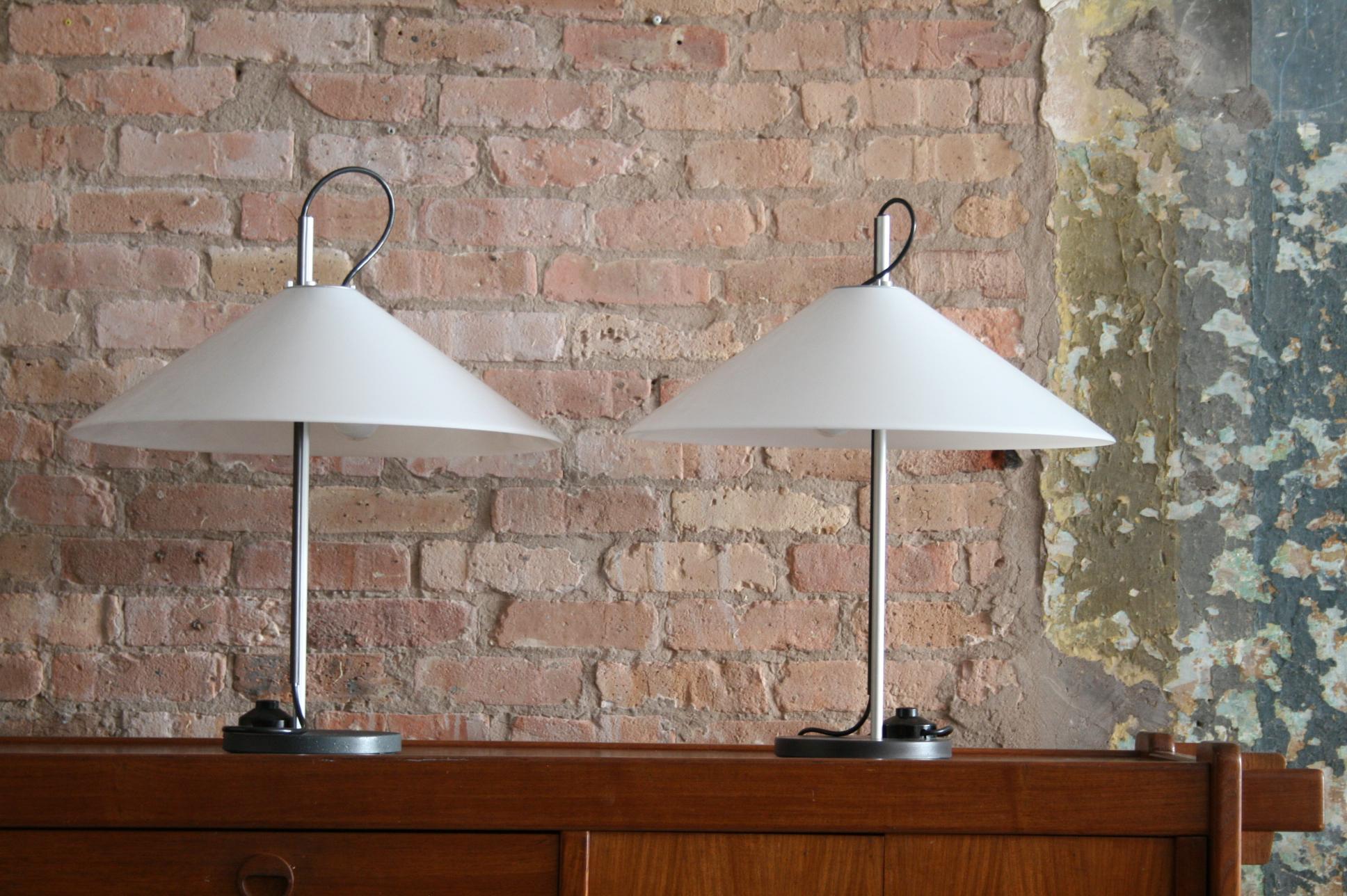 Mid-Century Modern Enzo Mari and Giancarlo Fassina Aggregato Table Lamps