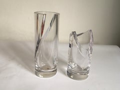 Moderne italienische Athena-Kristallvasen von Enzo Mari für Arnolfo di Cambio, Italien