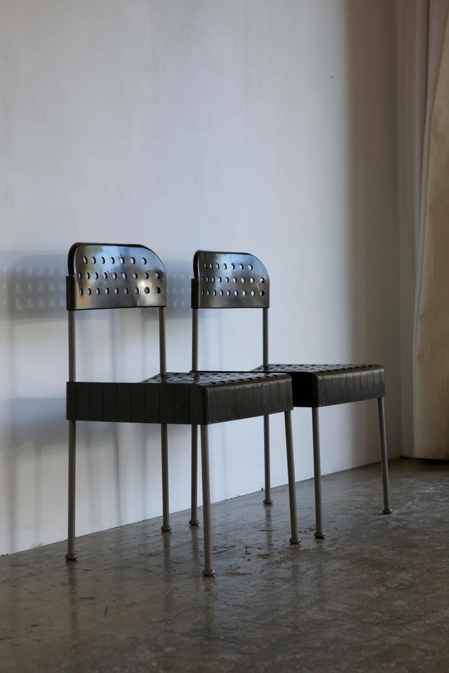 Late 20th Century Enzo Mari Bx Chairs for Castelli For Sale