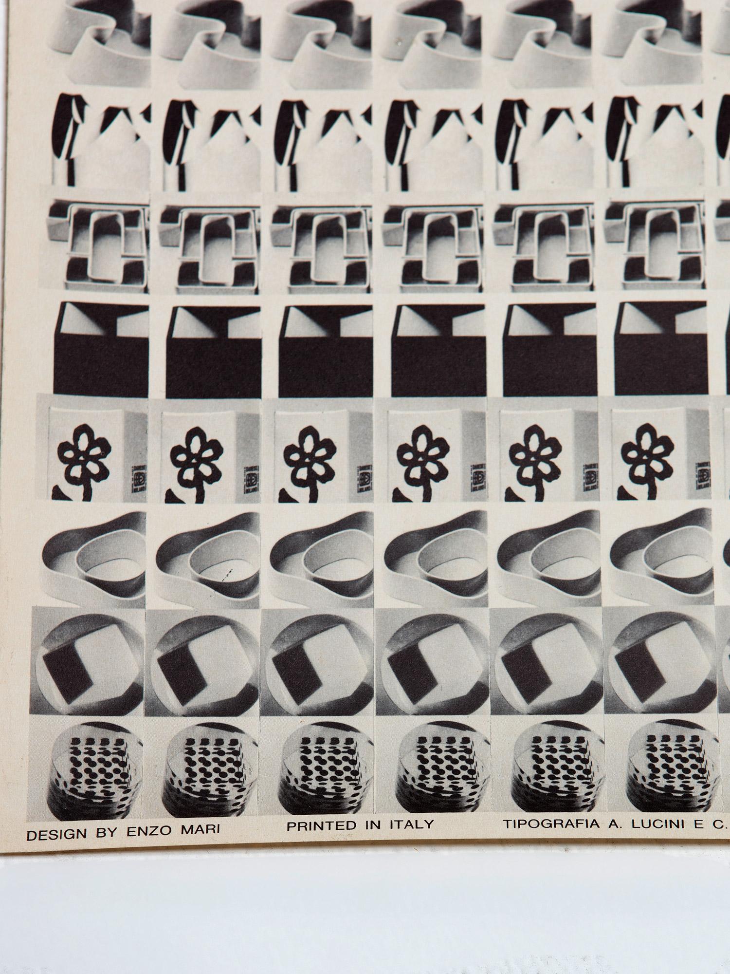 Mostra di Enzo Mari Danese Stedelijk Museum Manifesto originale, 1966 In condizioni buone in vendita a Milan, IT