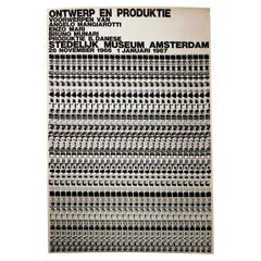 Enzo Mari Danese Exhibition Stedelijk Museum Original Poster, 1966