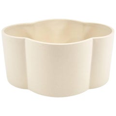 Vintage Enzo Mari  Danese Milano Cicladi Cream Porcelain Biscuit Jardinière, 1970s